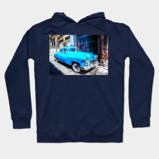 Mean Machine, Blue Car In Havana Hoodie